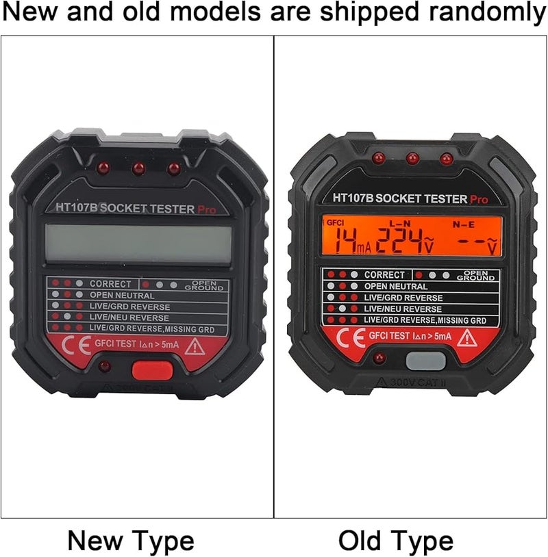 Portable Socket Tester with LCD Display for Electrical Maintenance and Frequency Testing - Image 5